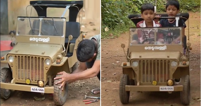 شاهد فيديو : رجل يصنع سيارة اطفال | ArabGT